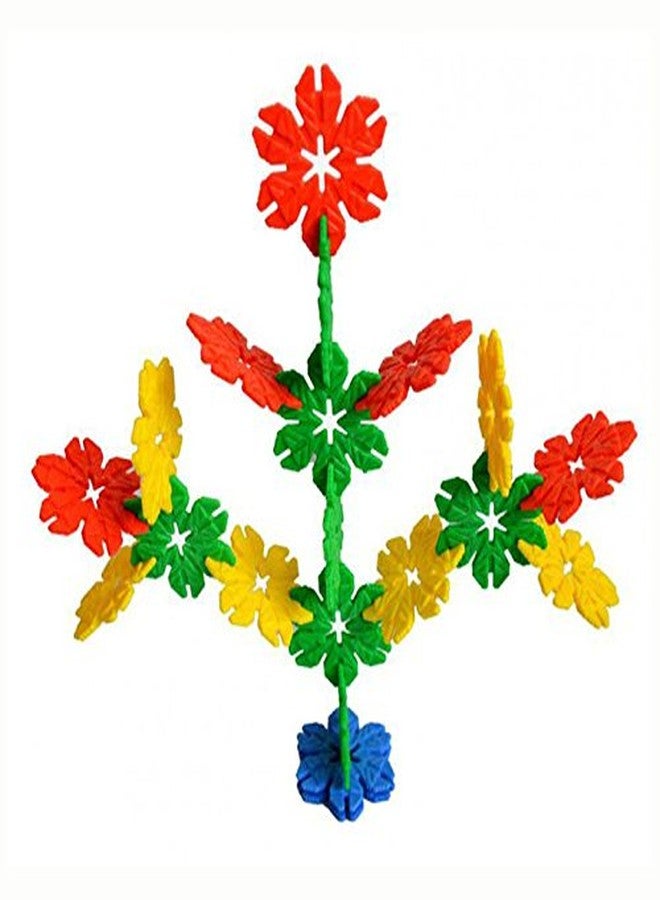 CR18 COLLECTION متجر شوب مي: مكعبات بناء للأطفال على شكل ندفة ثلج ملونة، مكعبات بناء تعليمية ذكية للمدينة - 120 قطعة - Image 5